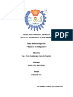 Taller de Investigación I "Tipos de Investigación": Tecnologico Nacional de Mexico Instituto Tecnologico de Huatabampo
