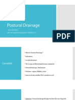 Postural Drainage: An Overview of Technique and Indications