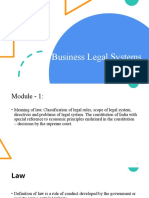 Business Legal Systems: Mfa 1 Semester
