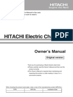 HITACHI Electric Chain Hoist: Owner's Manual