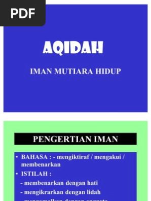 Iman Mutiara Hidup Pdf
