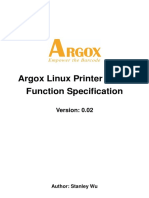 Argox Linux Printer Driver Function Specification V0.02