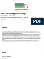 SAP S/4HANA Migration Cockpit: Transport Concept