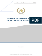 Análise e Gestão de Projectos de Investimentos Versão 1.0