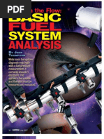 Basic Fuel System Analysis