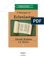 Derek Kidner A Mensagem de Eclesiastes