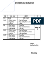 Daftar Piket Pemerintahan Desa Tahun 2019