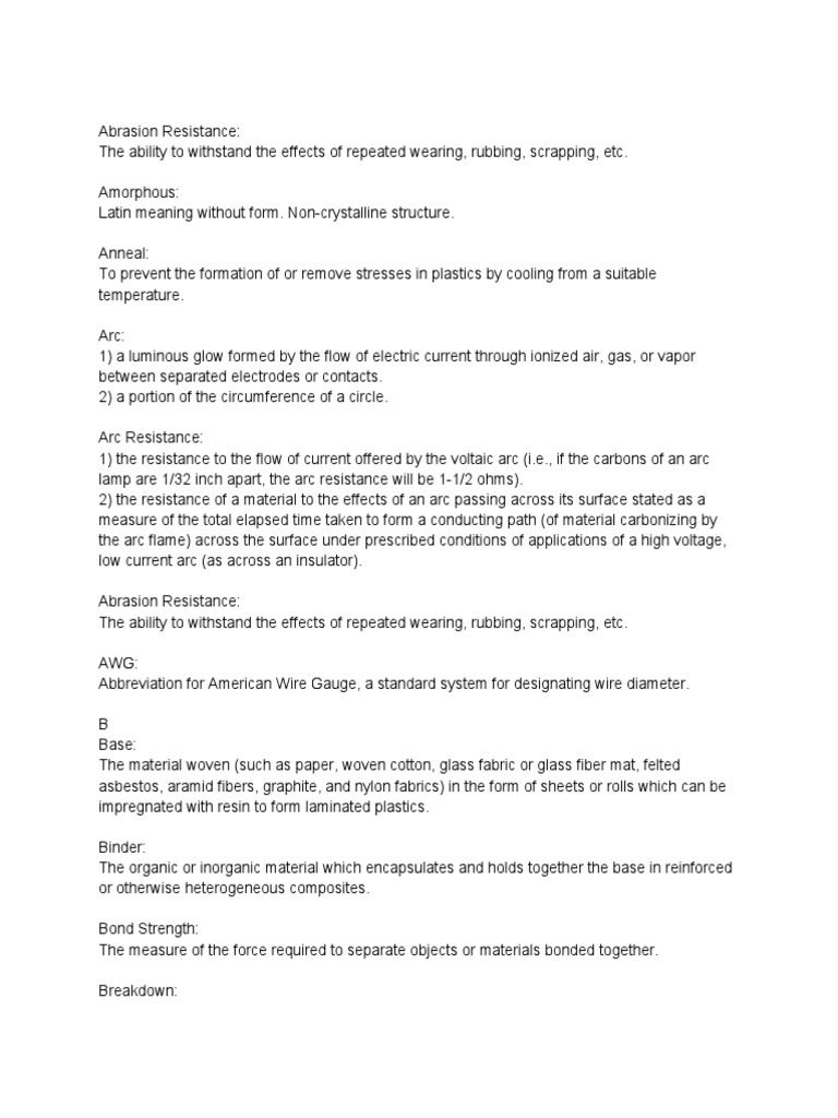 Abrasion Resistance PDF Electric Arc Fibers