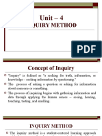 Unit 4 Inquiry Method (8601)