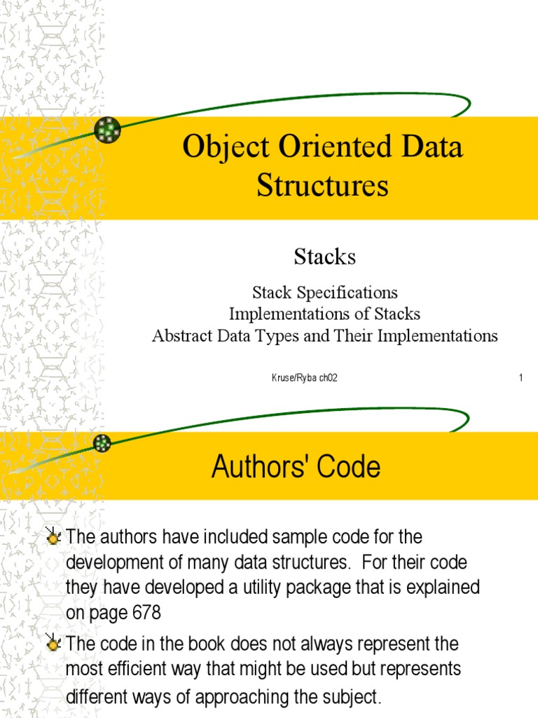 Object Oriented Data Structures PDF Data Type Computer Programming