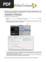How To Install AfterCodecs