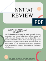 Pedu205 Annual Review Reporting