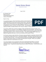 Sherrod Brown Letter To WHO - June2011