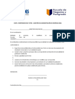 Carta Compromiso y Nombramiento Tutor