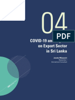 COVID-19 and Impact On Export Sector in Sri Lanka: Janaka Wijayasiri