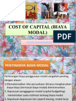 Pertemuan 3-4 Cost of Capital (Biaya Modal)