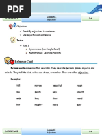 Reference Card: English I