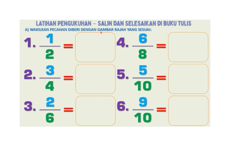 Latihan Pecahan Tahun 2 Pdf
