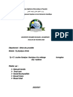 République Algérienne Démocratique Et Populaire Ministère de L'enseignement Supérieur Et de La Recherche Scientifique