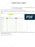 SAP Analytics Cloud - Support