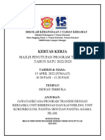 Kertas Kerja Majlis Penutupan Program Transisi Tahun Satu PTTS 2