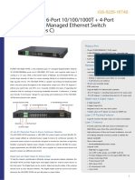 Industrial L2+ 16-Port 10/100/1000T + 4-Port 100/1000X SFP Managed Ethernet Switch (-40 75 Degrees C)
