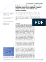 2008 - Purification, crystallization and preliminary X-ray diffraction analysis of a cystathionine β-synthase domain-containing protein, CDCP2, from Arabidopsis thaliana