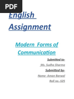 Aman Barwal 525 English Assignment