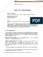 The Kernel of A Derivation: H.G.J. Derksen