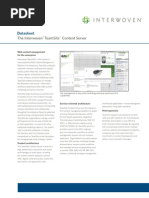 Datasheet: The Interwoven Teamsite Content Server