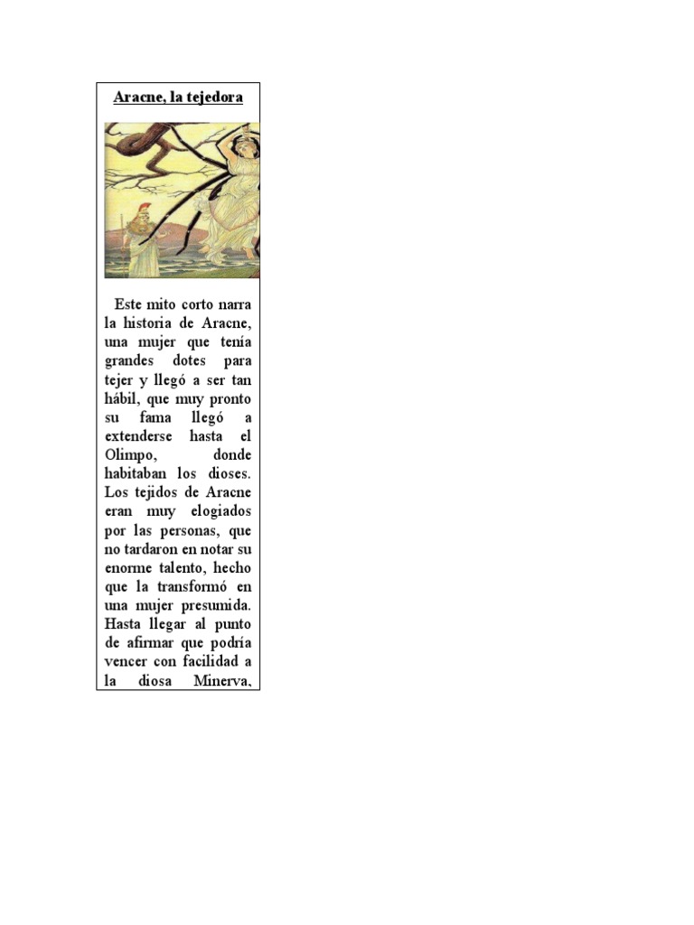 Aracne La Tejedora PDF
