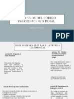 Artículos Del Código Procedimiento Penal