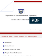 Department of Electromechanical Engineering Course Title: Control System
