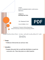 CS423 Data Warehousing and Data Mining: Dr. Hammad Afzal