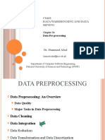 CS423 Data Warehousing and Data Mining: Dr. Hammad Afzal