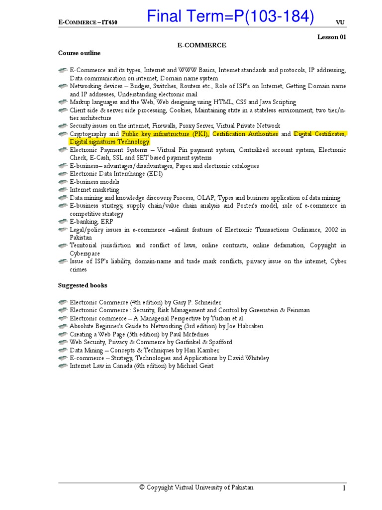IT430 Handouts 1 45 | PDF | Osi Model | Computer Network