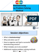 Creative Problem Solving Method: Brainstorming