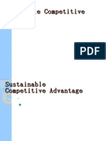 Sustainable Competitive Adantage