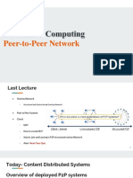 Peer-To-Peer Network (Week 3, Lec-7,8 and 9)