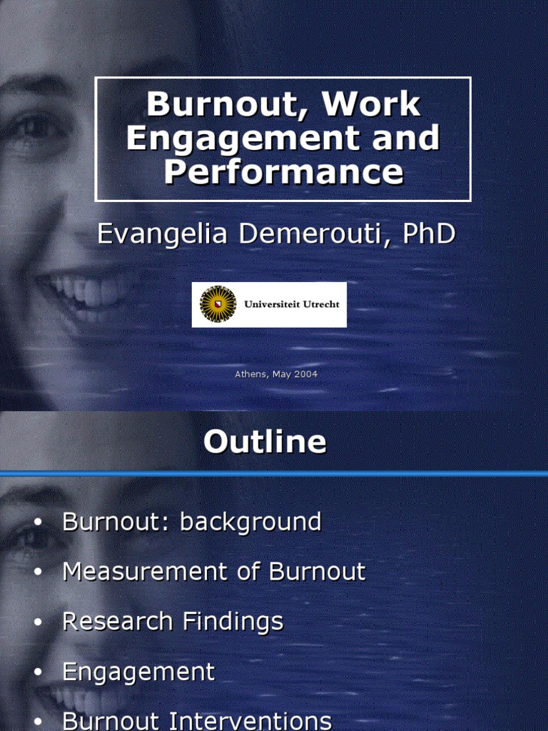 Burnout, Work Engagement and Performance | PDF | Occupational Burnout ...