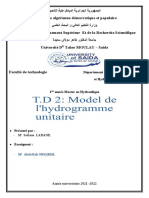 T.D 2 Model de L'hydrogramme Unitaire