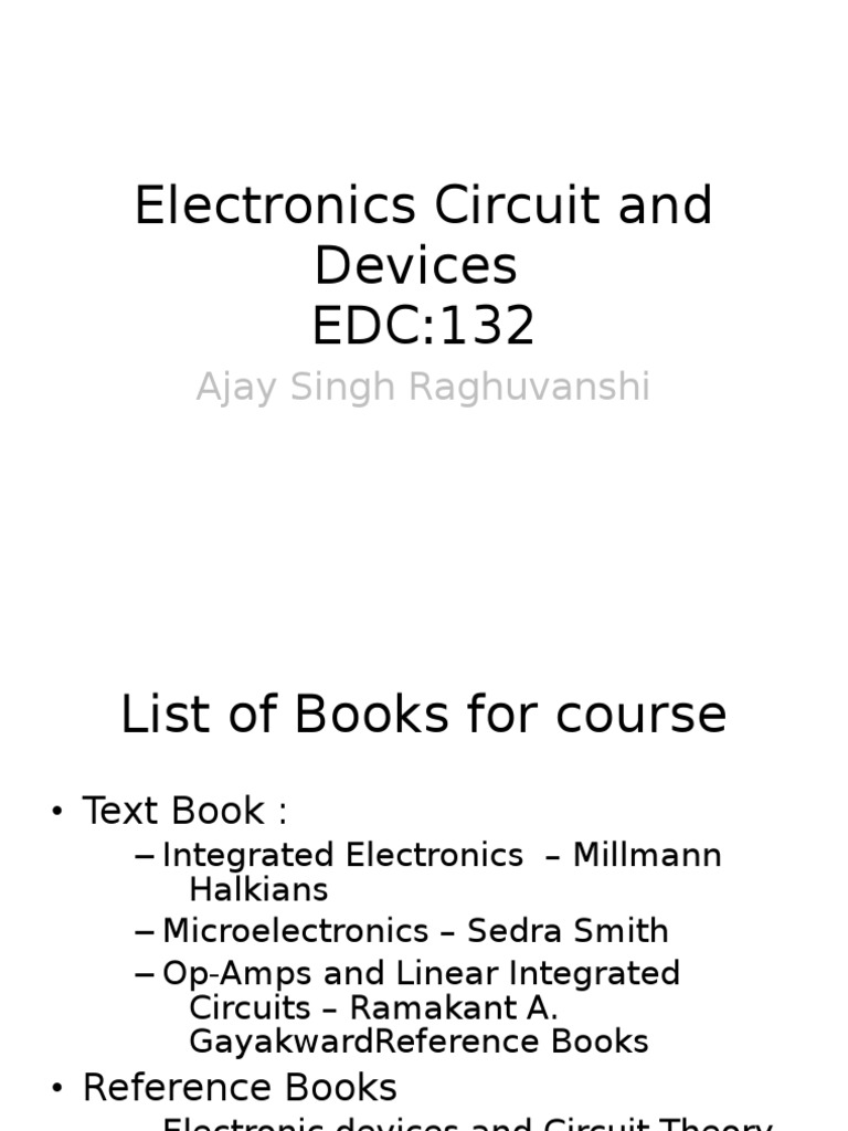 EDC Electronics Circuit Textbook PDF | PDF | Semiconductors | Doping ...
