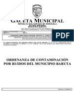 Ordenanza de Contaminación Por Ruidos de Baruta