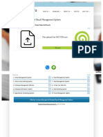 Project Report On Student Result Management System: File Upload Line VECTOR Icon