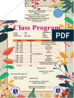 Class Program: Pawik Elementary School