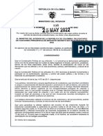 Decreto 836 Del 25 de Mayo de 2022