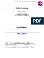 Lecture On Coin Changing Slides