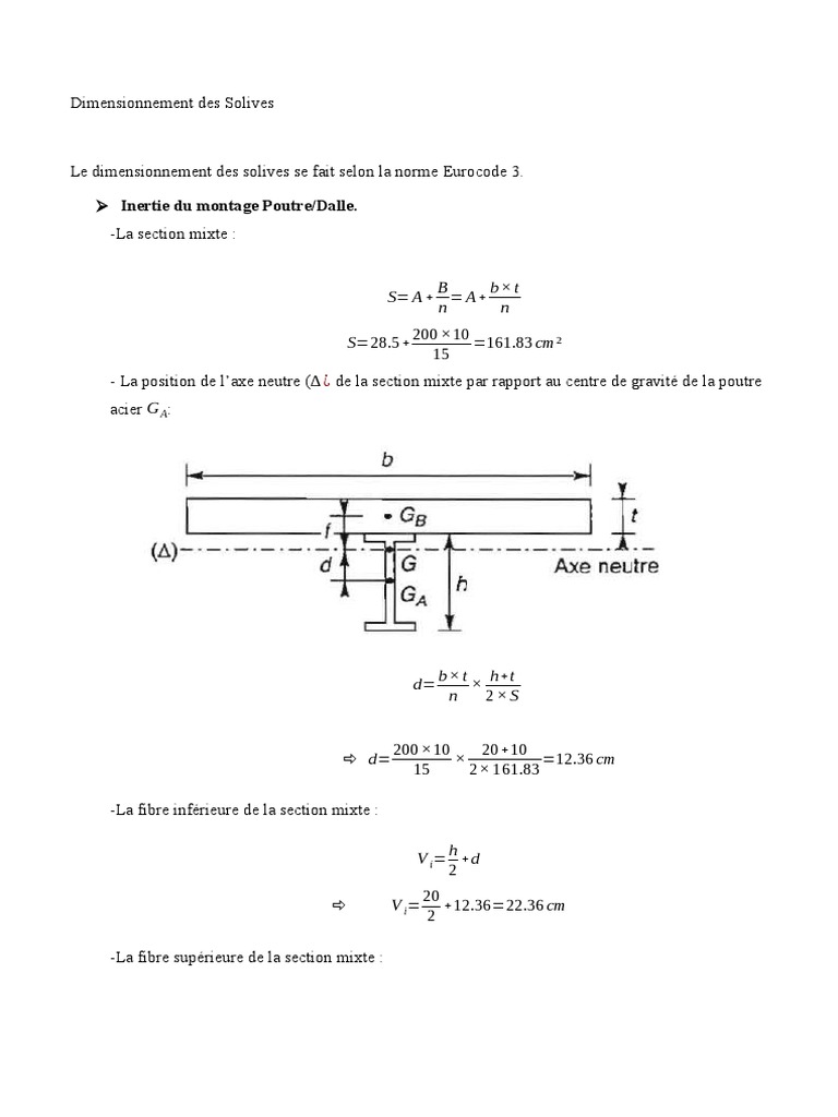 Dimensionnement des Solives Métalliques PDF Flexion (matériau — free download