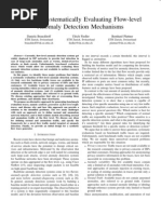 Towards Systematically Evaluating Flow-Level Anomaly Detection Mechanisms