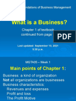 01b - What Is A Business (Cont'd) - Sept 14